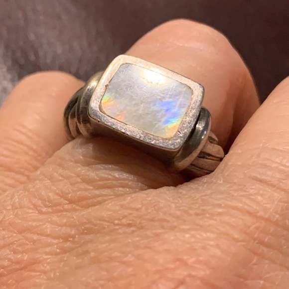 Jewelry - Heavy Sterling Mother of Pearl Ring